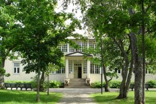 A main building at the Voipaala art center.