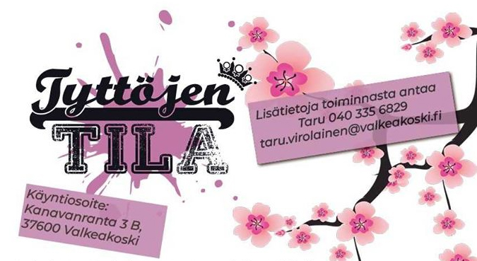 Tyttöjen tila Valkeakosken Nuorisotoimi.