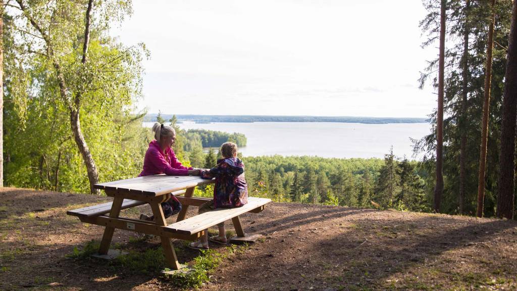 Näköalatasanne Rapolanharjun päällä.