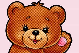 Piirretty nalle.