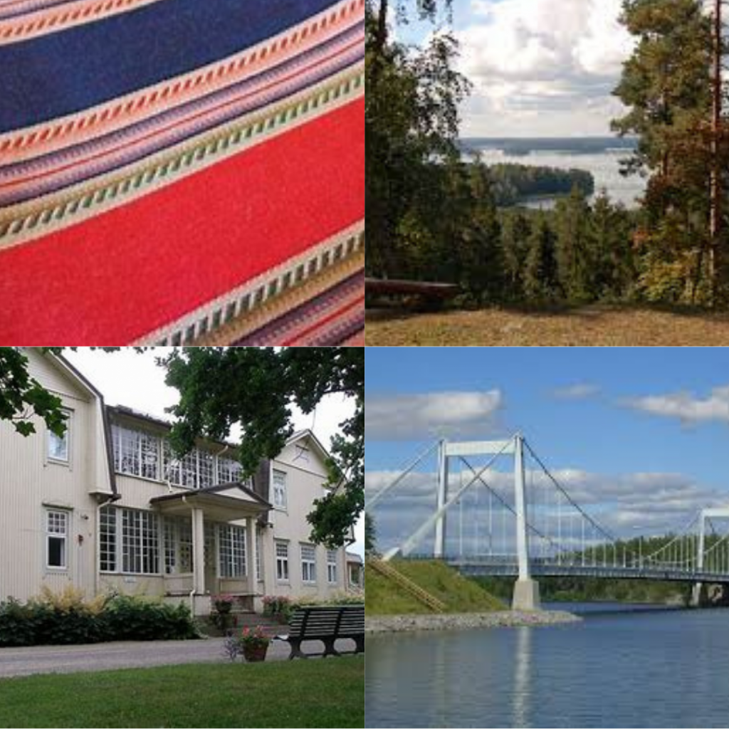 Tekstiilitaidetta, Rapolanharju, Voipaalan taidekeskus, Sääksmäen silta.