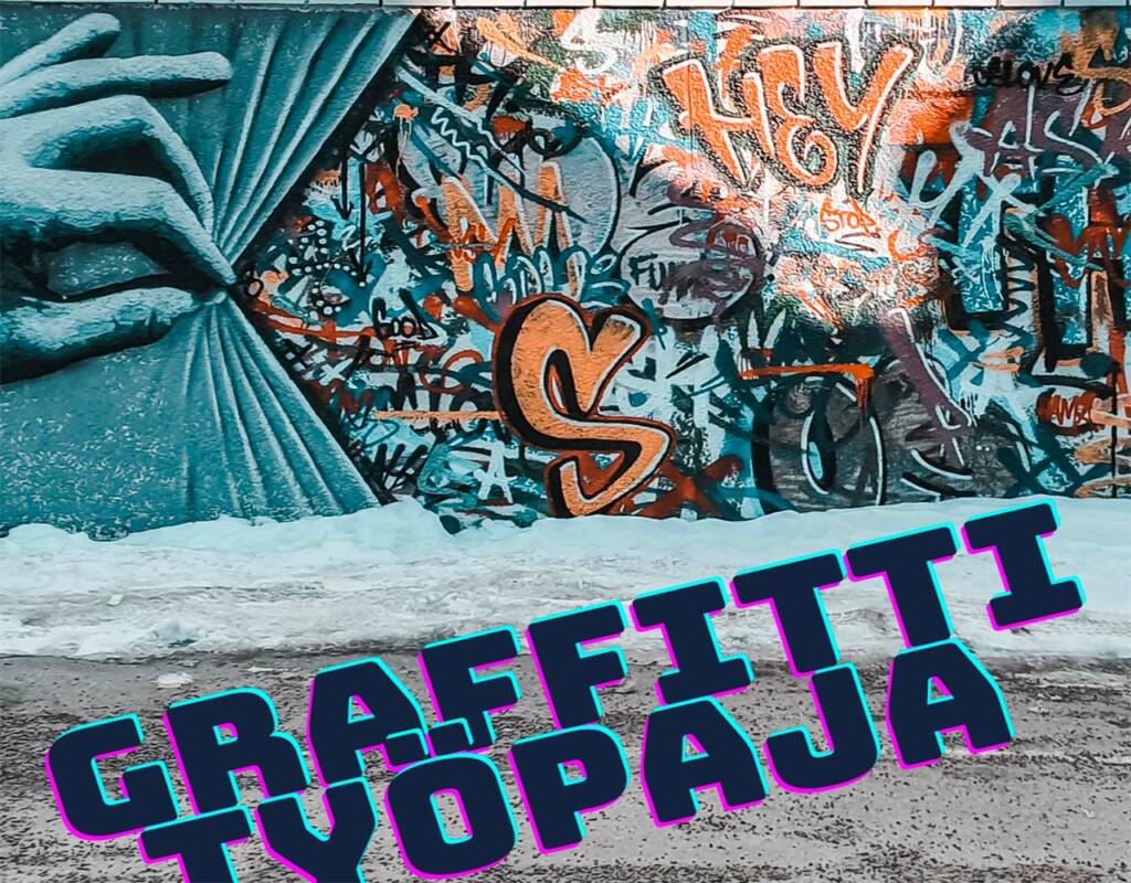 Graffititaidetta seinässä.