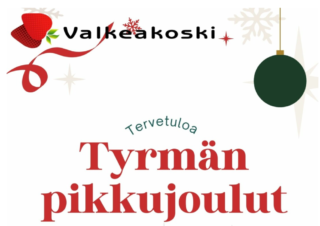 Tyrmän pikkujoulut -tapahtuman graafinen mainoskuva.