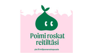 Miljoona roskapussia -kampanjan logo.