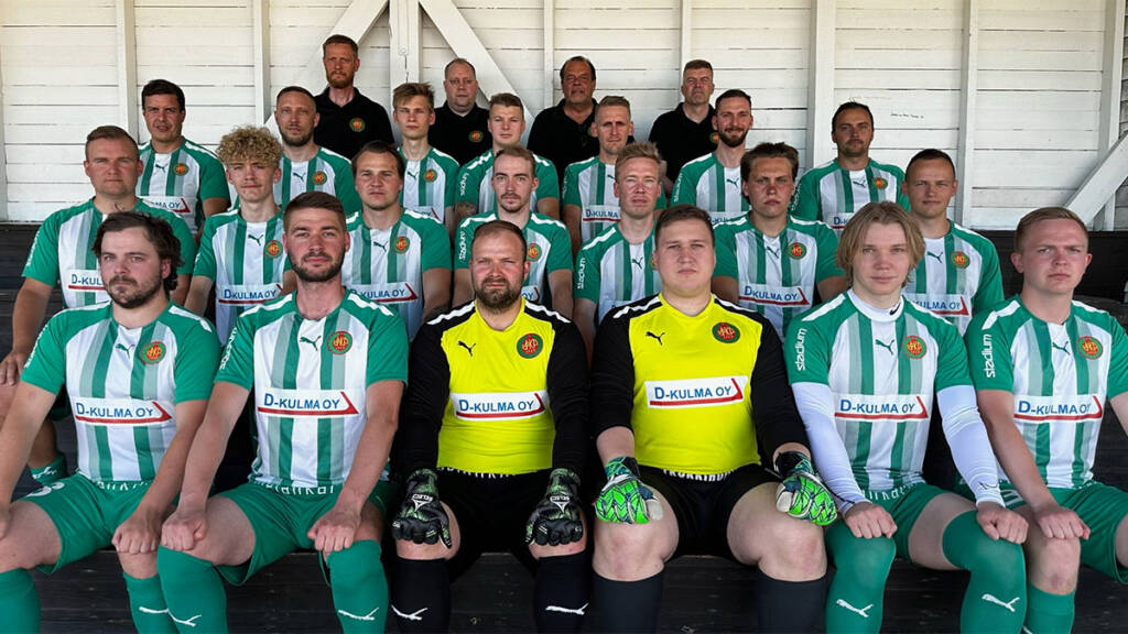 Valkeakosken Koskenpojat -jalkapallojoukkueen kuva.