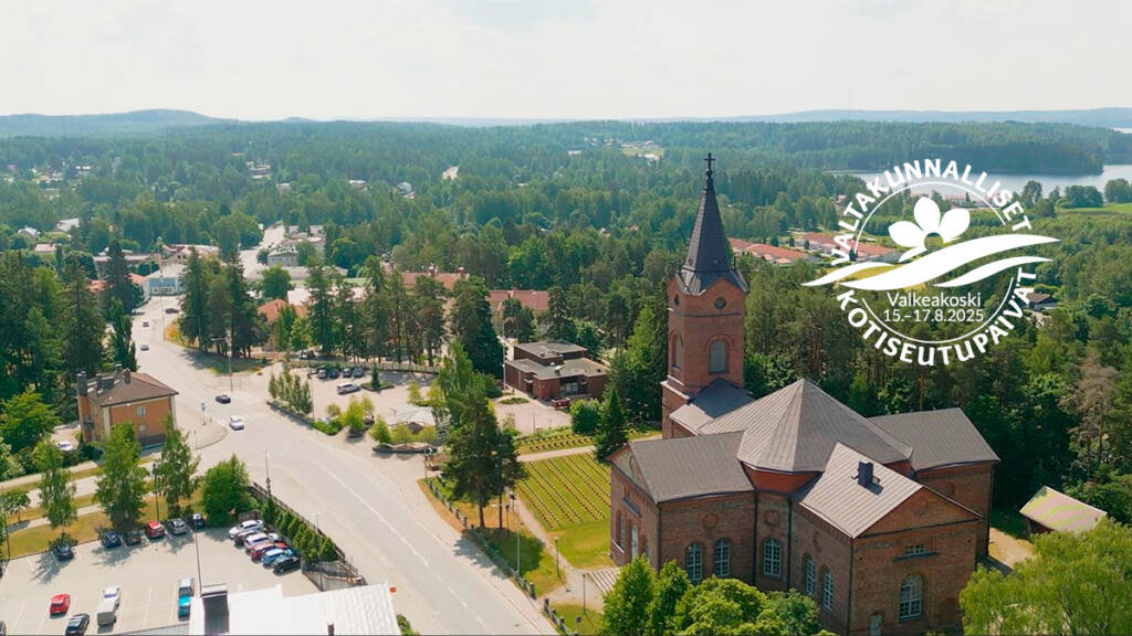 Ilmakuva Pälkäneen keskustasta.