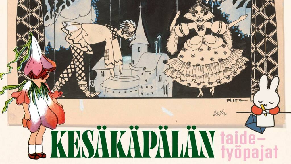 Kesäkäpälän taidetyöpaja-juliste.
