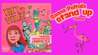 Saana Peltolan stand up show -juliste.