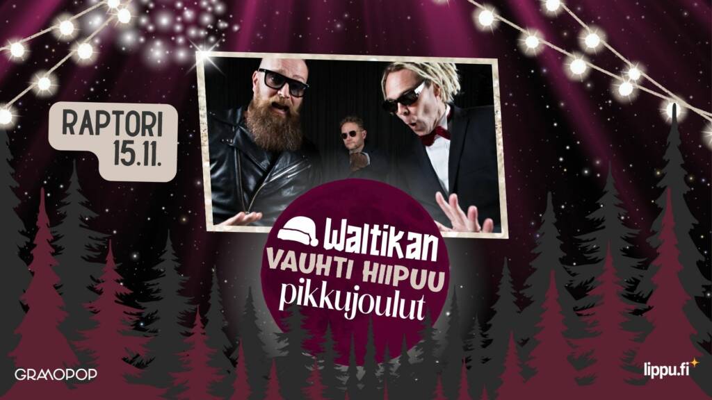 Waltikan vauhti hiipuu pikkujoulut -mainos.