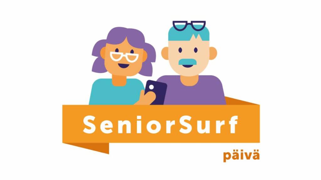 Piirretty kuva seniorsurf logo