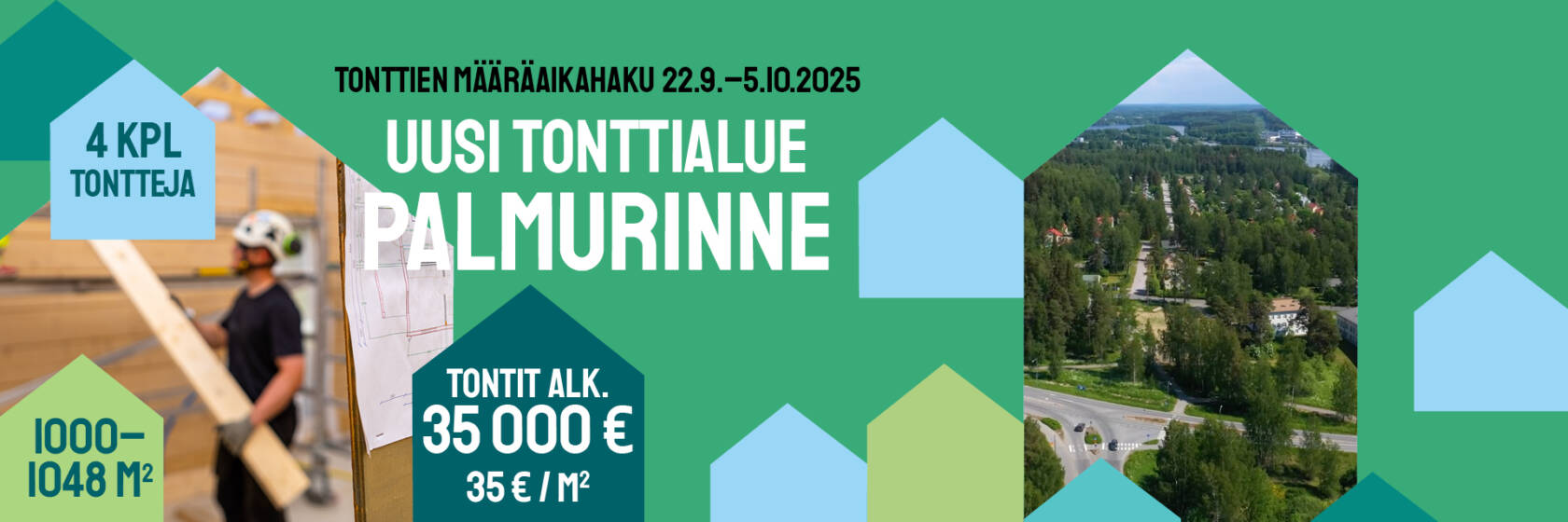 Palmurinteen tonttien määräaikahaku 22.9.-5.10.2025.