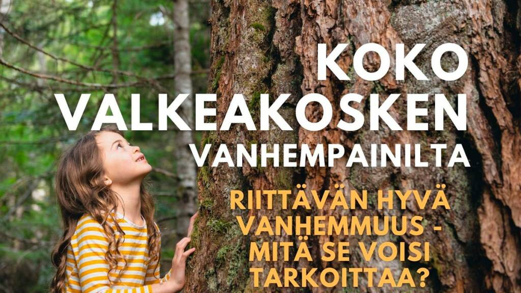 Tyttö nojaa puuhun.