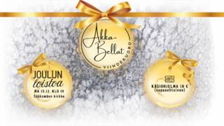 Graafisessa kuvassa joulupalloja, joissa tekstiä sisällä harmaata taustaa vasten.