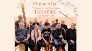 Takaisku-bändin jäsenet ryhmäkuvassa.