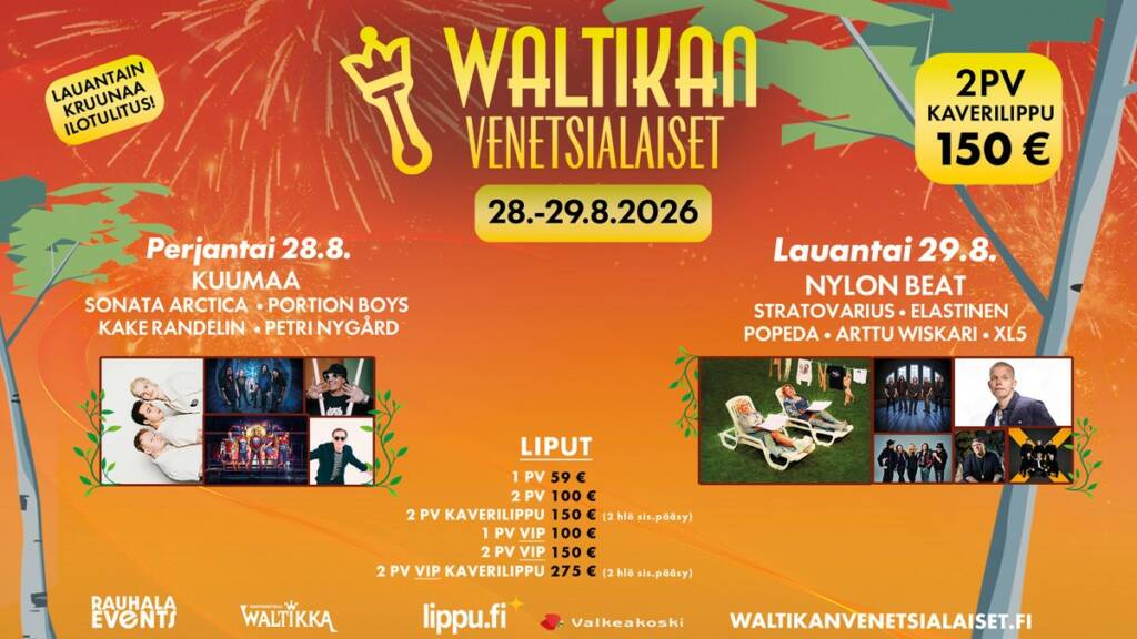 Waltikan Venetsialaisten mainos.