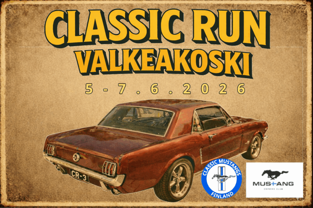 Piirretty kuva ruskeasta autosta.