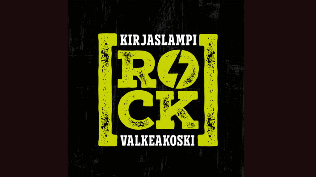 Kirjaslampi rock logo.