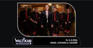 Tanssiyhtye Henri Jokinen ja Desirée.