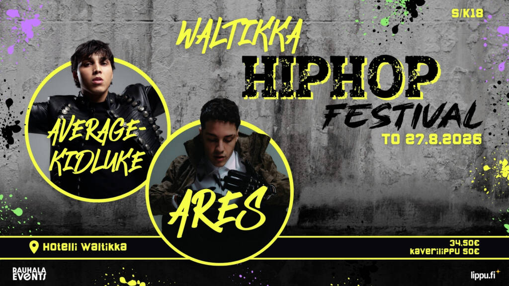 Waltikan HipHop -Festivalin mainos.