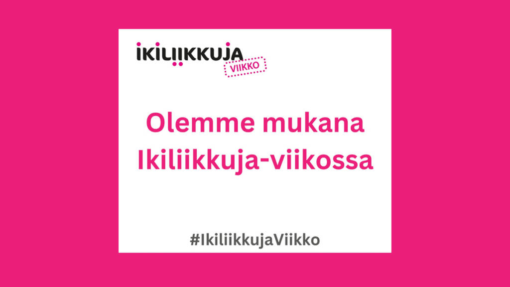 Ikiliikkuja-viikon graafinen kuva, missä tekstiä.