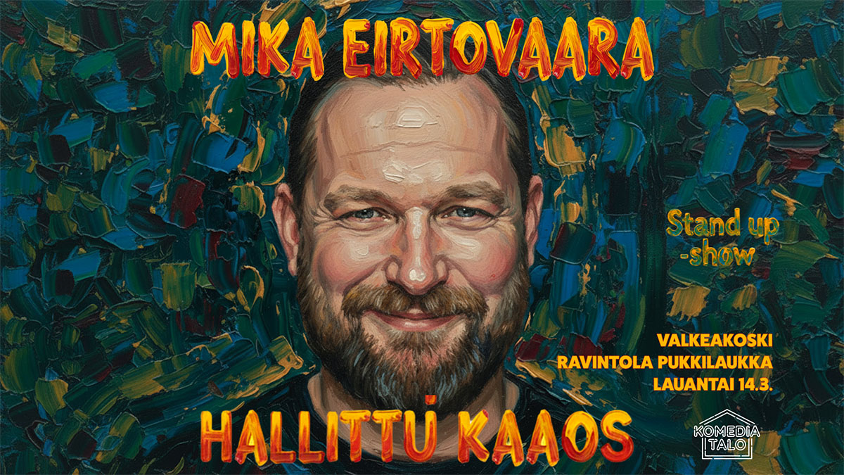 Mika Eirtovaara maalauksellisessa kuvassa.