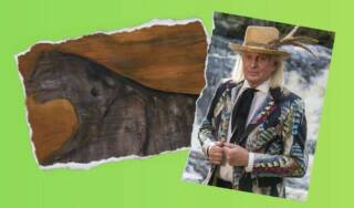 Jukka Rintala ja Leena Luostarisen maalaus, jossa pantteri.