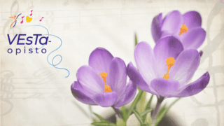 Krookuksia ja Vesta-opiston logo.