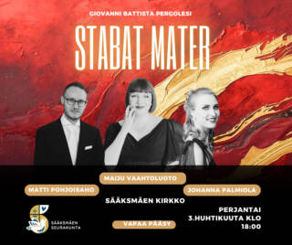 Stabat Mater -konsertin mainos.