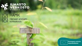 Pirkanmaan ilmastoverkoston mainos.