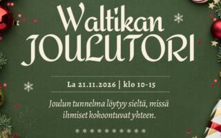 Waltikan joulutorin mainos.
