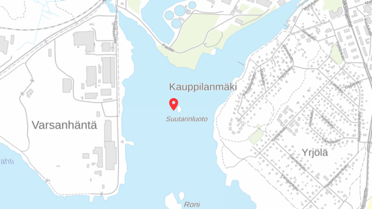 karttakuva, jossa sijaintimerkintä