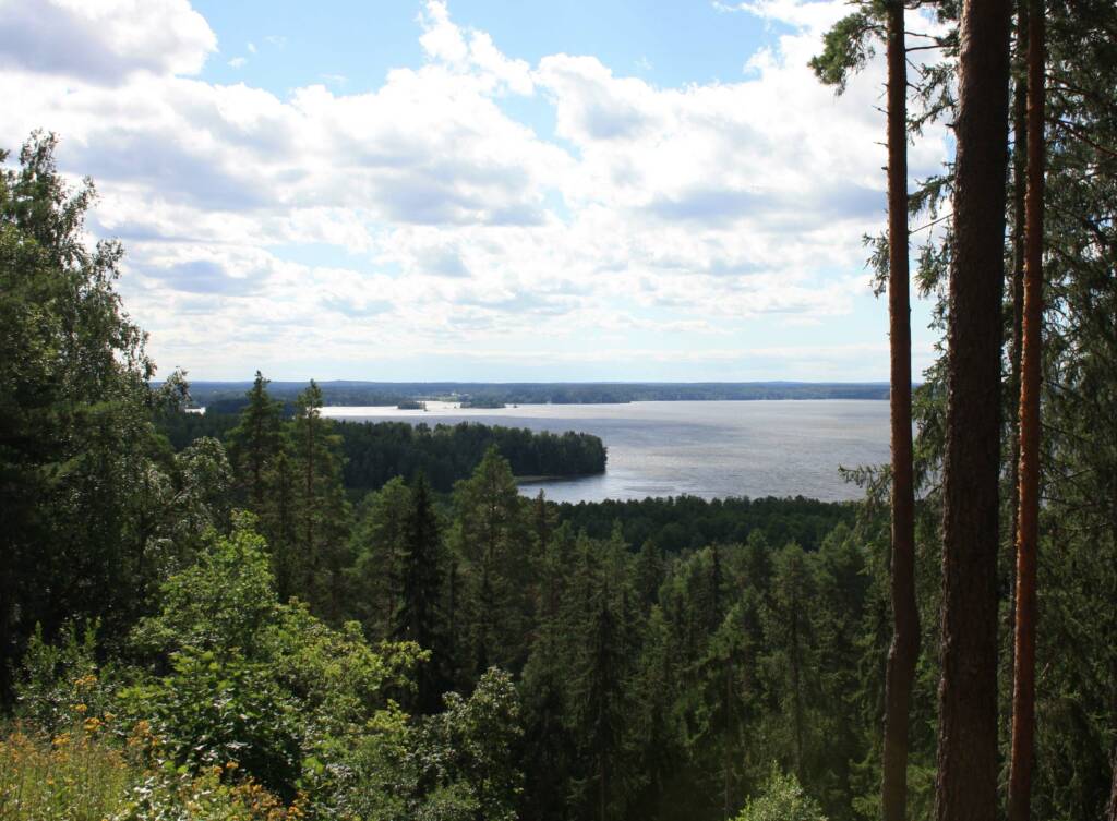 Jylhä maisemakuva Valkeakosken Rapolanharjulta.