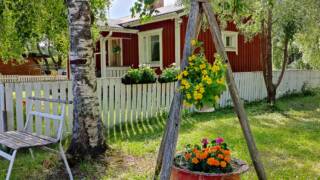 Koivistonpihan pihapiiriä kesällä.