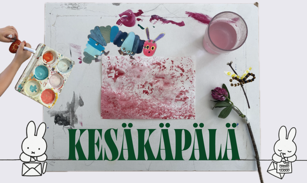 Voipaalan taidekeskuksen Kesäkäpälä -taidepajan mainos.