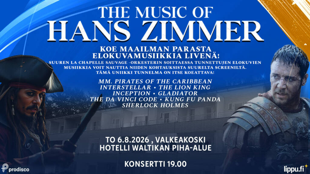 The Music of Hans Zimmer -konsertin mainos.