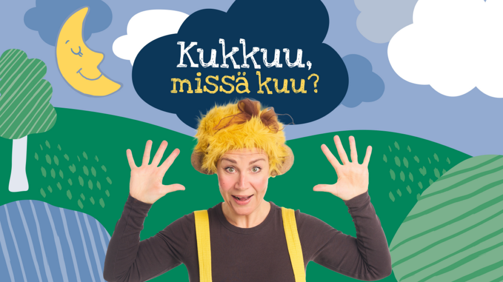 teatteri tuomikon esiintyjä keltaisessa peruukissa