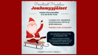 Haukilan joulumyyjäisten mainos.