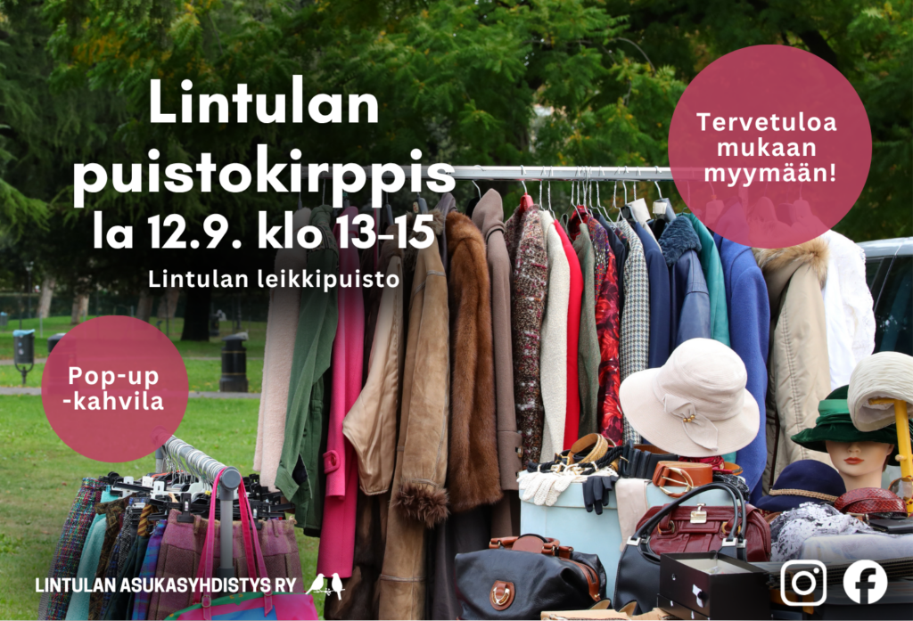 Lintulan puistokirppiksen mainos.