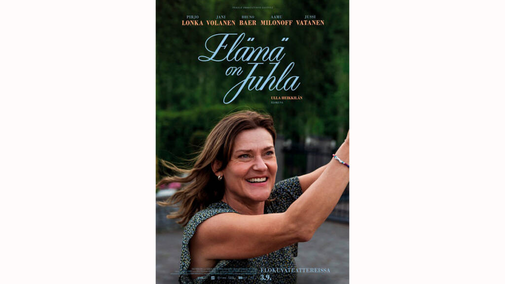 Elämä on juhla -elokuvan mainoskuva.