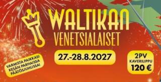 Hotelli Waltikan Venetsialaisten mainos.