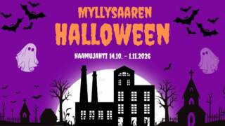 Myllysaaren museon Halloween mainos.