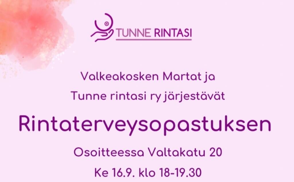 Rintaterveysluennon mainos.