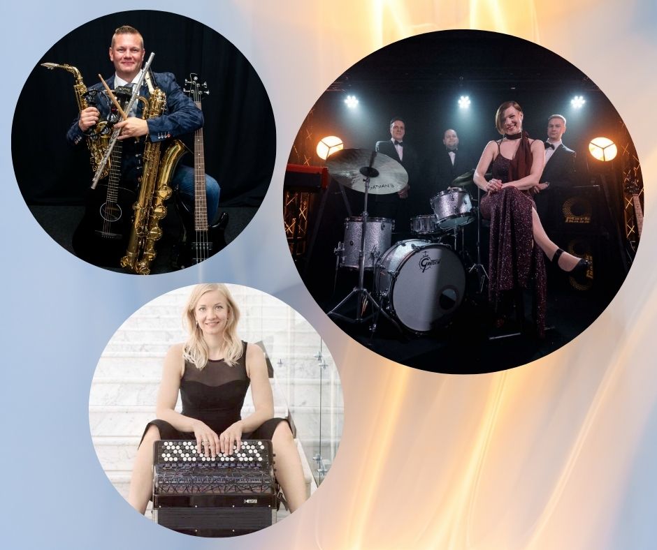 Hetki yhdessä -konsertin esiintyjiä.