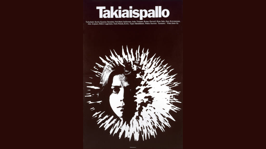 Takiaispallo-elokuvan graafinen mainoskuva.